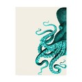 Trademark Fine Art Fab Funky 'Octopus Green And Cream A' Canvas Art, 18x24 WAG12404-C1824GG